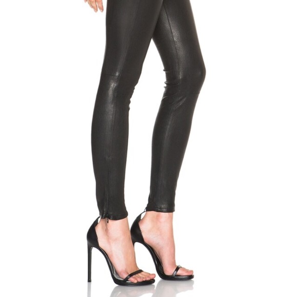 FRAME DENIM “LE LEGGING” HIGH WAIST LEATHER LEGGING, SZ XS NOIR NWT! - Picture 5 of 8